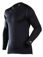 Load image into Gallery viewer, COLDPRUF MEN'S PREMIUM PERFORMANCE SINGLE LAYER LONG SLEEVE CREW NECK TOP BLACK X-LARGE
