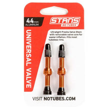 Load image into Gallery viewer, Stans No Tubes, Tubeless Valves, Tubeless Valve, Presta, 44Mm, Orange, Pair
