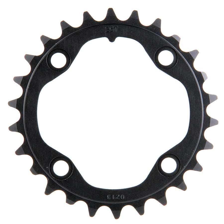 Sram 26T, 10 Sp, Bcd 80Mm, 4-Bolt, All 26/39, Inner Chainring, For Mtb Double, Aluminum, Black, 11.6215.188.310