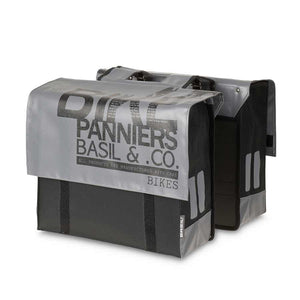 Basil Transport Double Bag Grey/Black