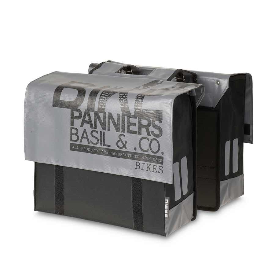 Basil Transport Double Bag Grey/Black