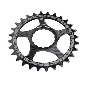 Raceface Cinch Direct Mount, 28T Chainring, 9-12Sp, Bcd: Direct Mount, 7075-T6 Aluminum, Black