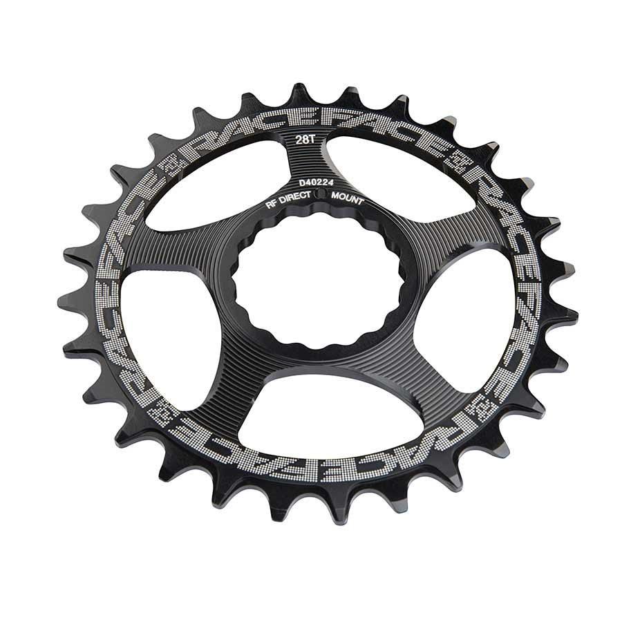 Raceface Cinch Direct Mount, 28T Chainring, 9-12Sp, Bcd: Direct Mount, 7075-T6 Aluminum, Black