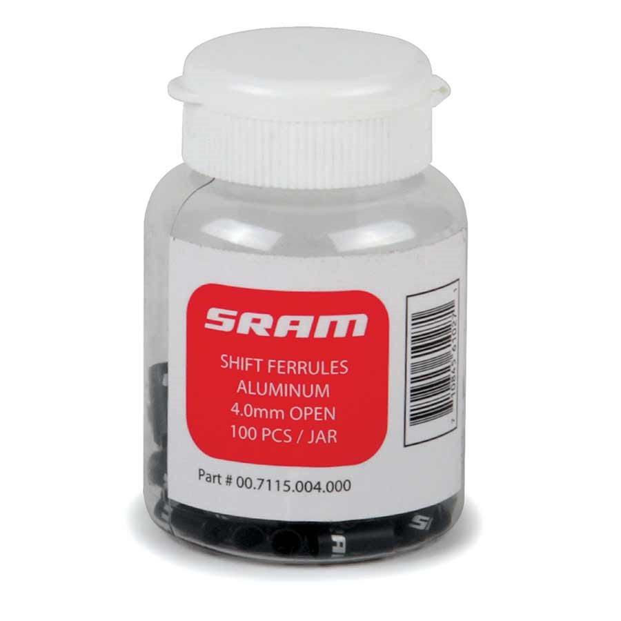 Sram 4Mm Al Ferrules - Black, 100Pcs