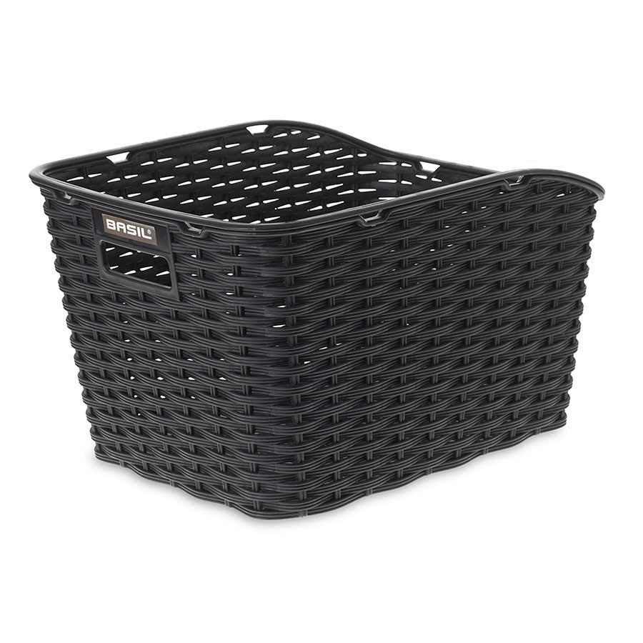 Basil Weave Wp Rear Basket Black