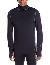 Load image into Gallery viewer, Terramar M 1/2 Zip Black M
