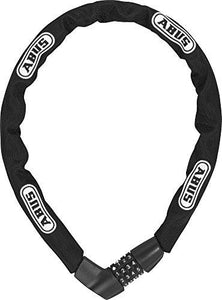 ABUS Tresor Chain 1385/85 black combo - 85cm length / 7mm diameter square