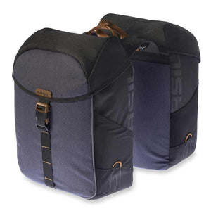 Basil Miles Double Bag Black Slate