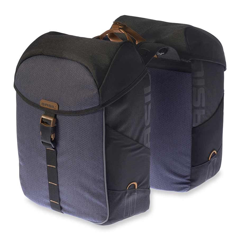 Basil Miles Double Bag Black Slate