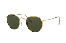 Load image into Gallery viewer, Rayban Round Metal Gold Frame Green Classic G-15 Lenses 53Mm
