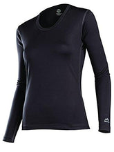 Load image into Gallery viewer, Coldpruf Women'S Single Layer Crew Neck Long Sleeve Base Layer Top Black Md
