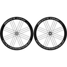 Load image into Gallery viewer, Campagnolo Bora One 50 Disc Brake Dark Clincher Wheel Front And Rear Holes: 24 12Mm Ta F: 100 R: 142 Disc Center Lock Set
