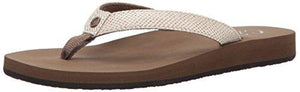 Cobian Women'S Fiesta Skinny Bounce Flip Flop, Tan, 9 M Us