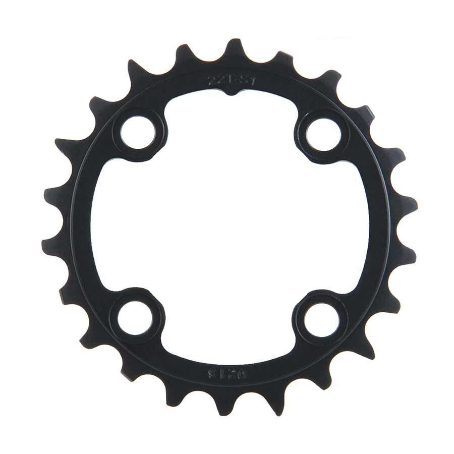 Sram 22T, 10 Sp, Bcd 64Mm, 4-Bolt, Inner Chainring, For Mtb Triple, Aluminum, Black, 11.6215.188.370
