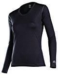 Load image into Gallery viewer, Coldpruf Women'S Single Layer Crew Neck Long Sleeve Base Layer Top Black Md

