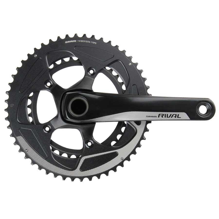 Sram Rival22, Crankset, 11Sp., 170Mm, 36/52T, Bcd:110Mm, Gxp, 44.5Mm, Black