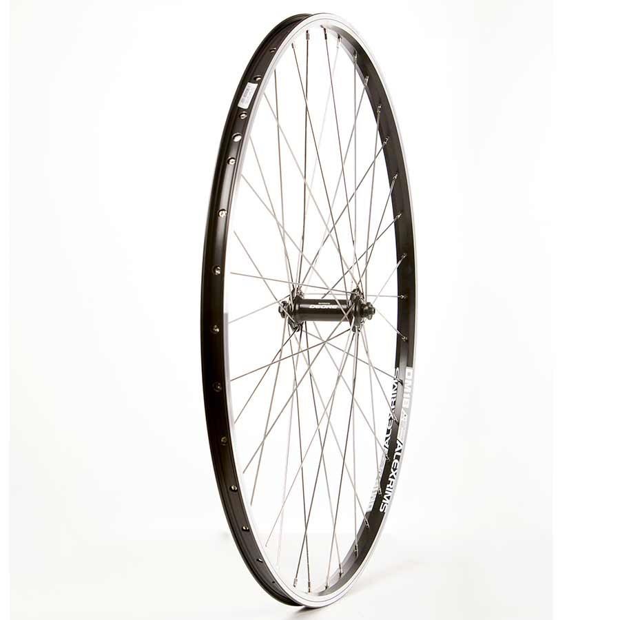 Wheel Shop Alex Dm18 Black/ Shimano Deore Hb-T610, Wheel, Front, 700C / 622, Holes: 36, Qr, 100Mm, Rim