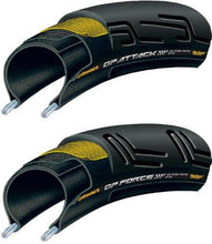 Load image into Gallery viewer, Continental Grand Prix Attack/Force (Tps) Black-Bw + Black Chili 700 X 22
