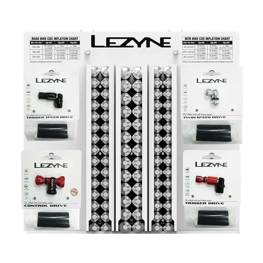Lezyne Slatwall Co2 Display Co2 Inflator