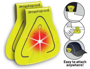 Amphipod Unisex Vizlet Led Triangles 2 Pack Yellow