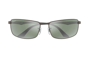 Rayban Rb3498 Black Frame Silver Flash Polarized Lenses 61Mm