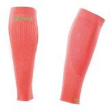 2XU UNISEX PERFORMANCE RUN SLEEVE, FLURO CORAL/GREEN, MEDIUM