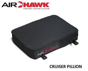 Airhawk Pillion Motorcycle Seat Pad Cushion Black 11"L X 9"W