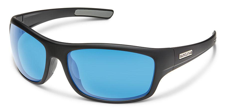 Suncloud Cover Polarized Blue Mirror Matte Black