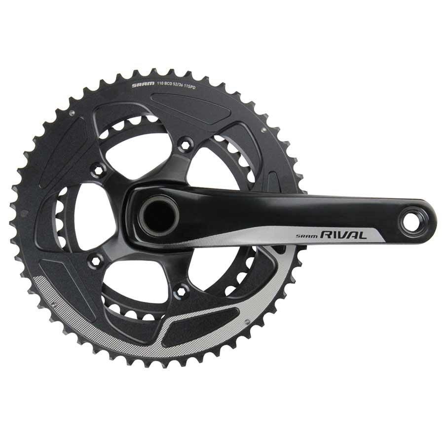 Sram Rival22, Crankset, 11Sp., 172.5Mm, 36/52T, Bcd:110Mm, Gxp, 44.5Mm, Black