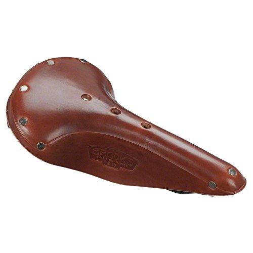 Brooks Saddles B17 Narrow Bicycle Saddle (Black Steel Rails, Antique Brown)