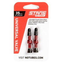 Load image into Gallery viewer, Stans No Tubes, Tubeless Valves, Tubeless Valve, Presta, 35Mm, Red, Pair
