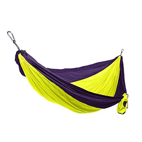 Grand Trunk Grand Trunk Double Parachute Nylon Hammock  Neon/Purple OS